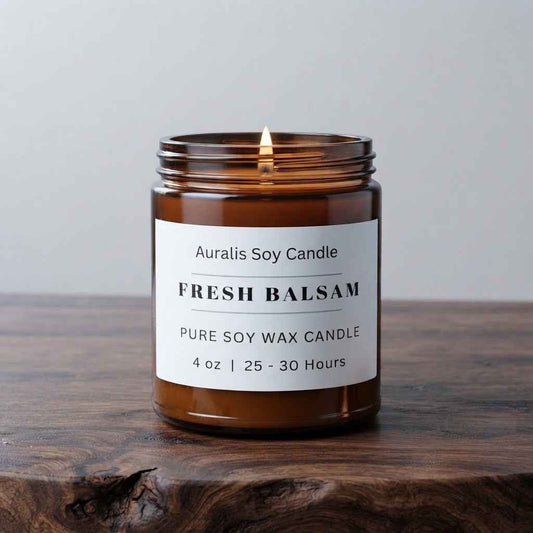 Unscented | 4oz Amber Jar Candle