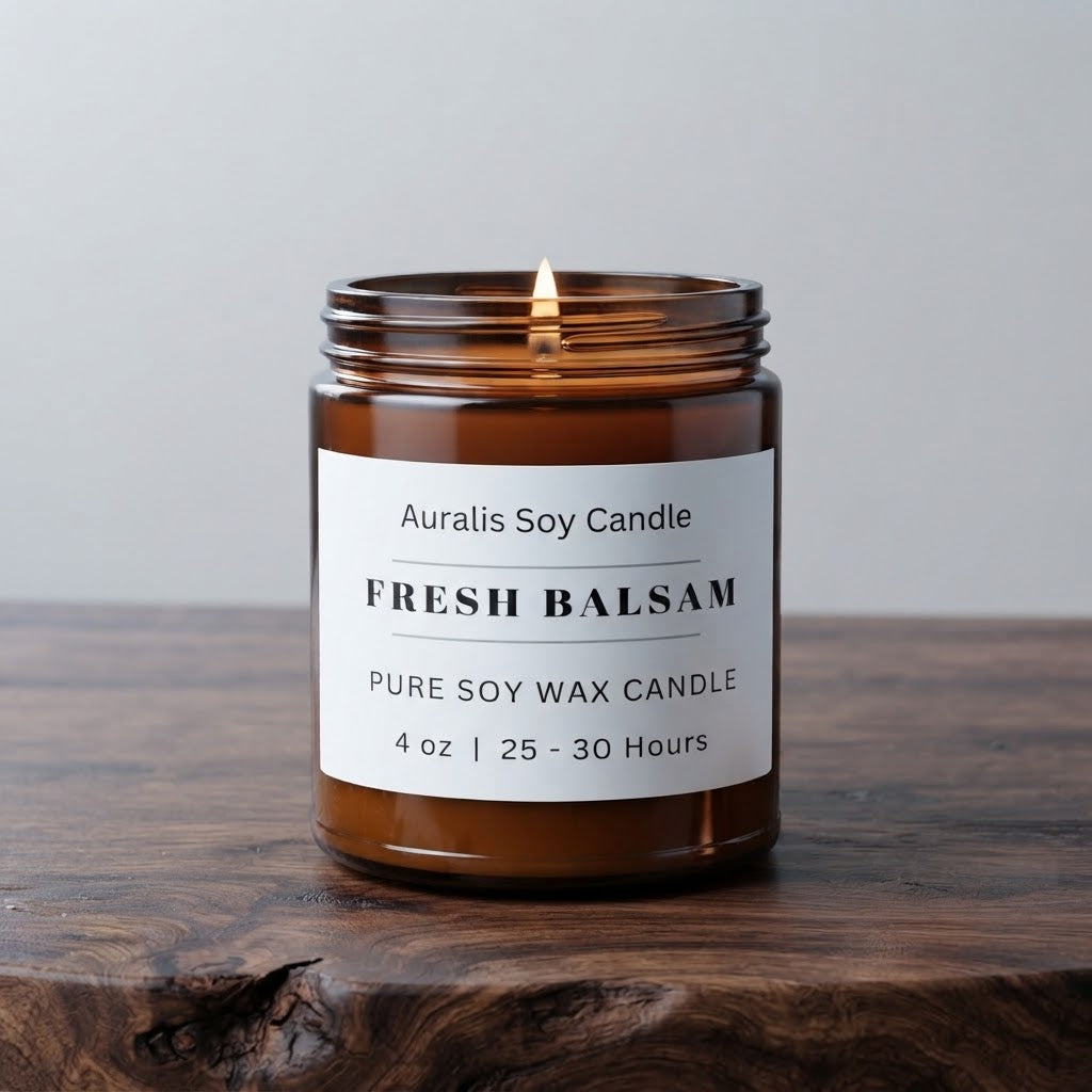 Fresh Balsam | 4oz Amber Jar Candle