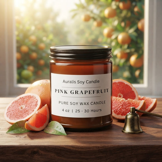 Pink Grapefruit | 4oz Amber Jar Candle