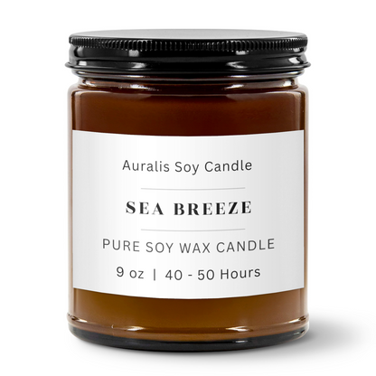 Sea Breeze | 9oz Amber Jar Candle