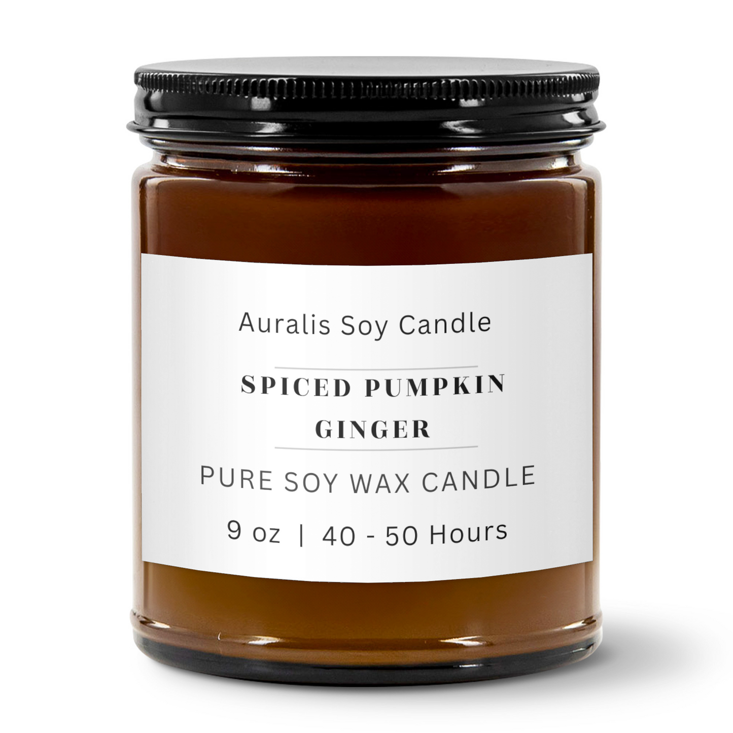Spiced Pumpkin Ginger | 9oz Amber Jar Candle