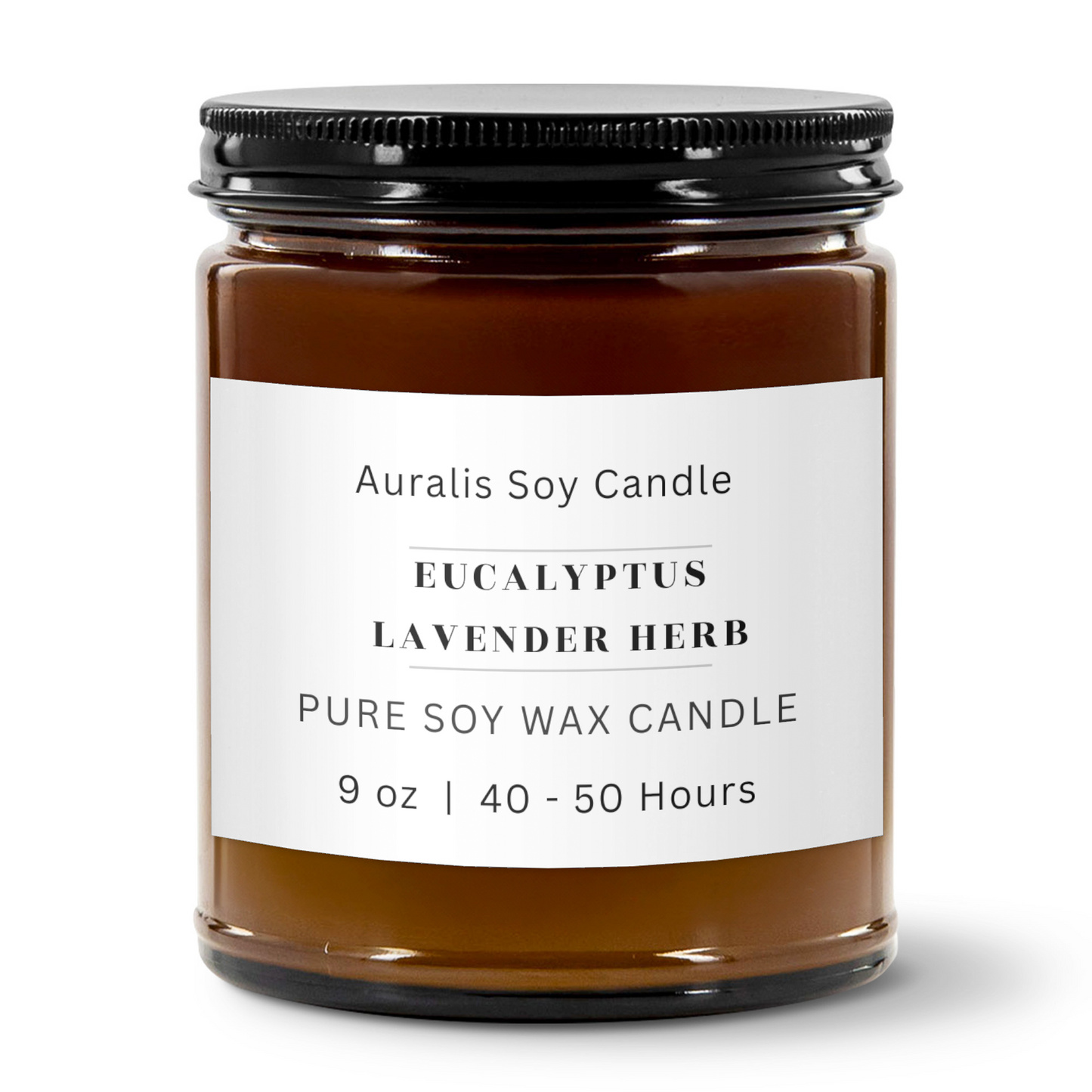Eucalyptus Lavender Herb | 9oz Amber Jar Candle