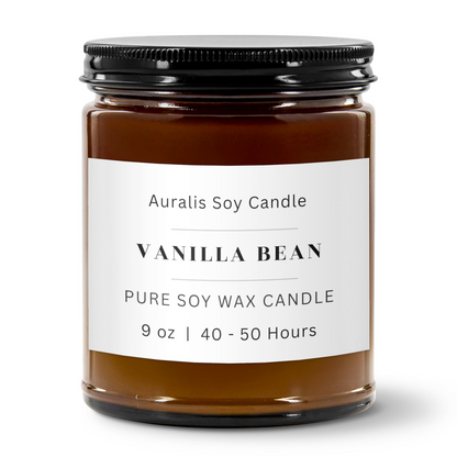 Vanilla Bean | 9oz Amber Jar Candle